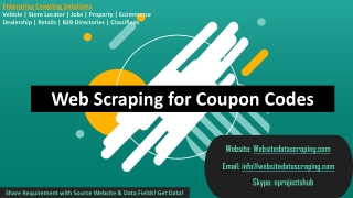 Web Scraping for Coupon Codes