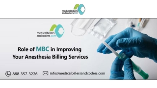 Role of MBC in Improving Your Anesthesia Billing Services