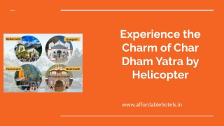 Experience the Charm of Char Dham Yatra by Helicopter