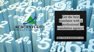 Get the best translator with a professional translation