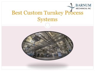 Best Custom Turnkey Process Systems-Barnum Mechanical