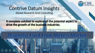 Magnetic Fluid Flow Meters Market is expected to offer significant growth at a C