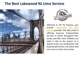 The Best Lakewood NJ Limo Service