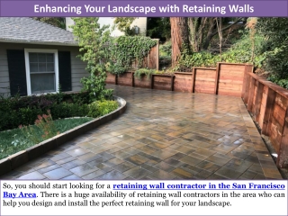 Enhancing Your Landscape with Retaining Walls