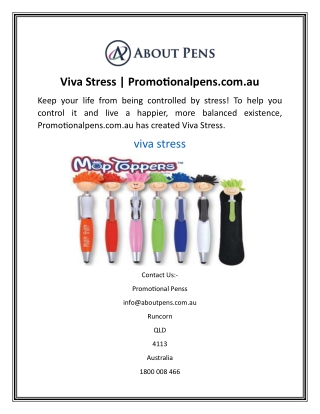 Viva Stress  Promotionalpens.com.au