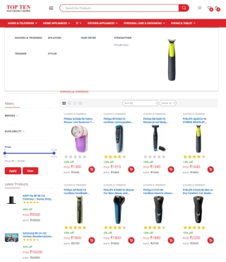 Buy Trimmer Online in Navi Mumbai | Top Ten Electronics