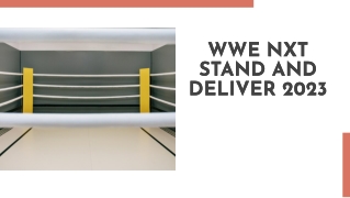 Watch WWE NXT Stand & Deliver Matches Online | Stream on SonyLIV!