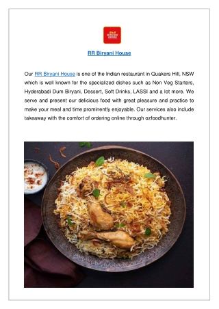 Upto 10% offer RR Biryani House Quakers Hill - Order now!!