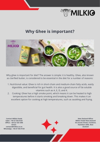 why ghee is important