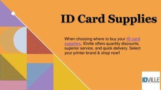 ID Card Supplies