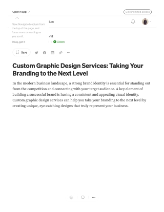 Custom Graphic Design Services_ Taking Your Branding to the Next Level