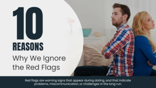 10 Reasons Why We Ignore The Red Falgs