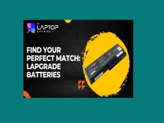 Find Your Perfect Match: Lapgrade Batteries