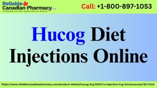 Hucog Diet Injections Online