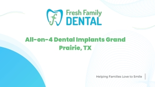 Procedure for All-on-4 Dental Implants in Grand Prairie, TX