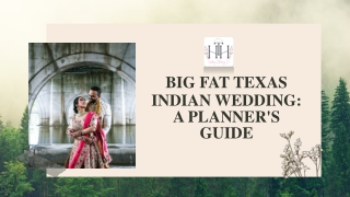 Big Fat Texas Indian Wedding A Planner's Guide