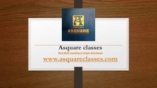 Best NEET Coaching in Pimpri Chinchwad | Asquare classes