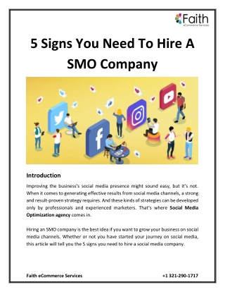 5 Signs You Need To Hire A SMO Company