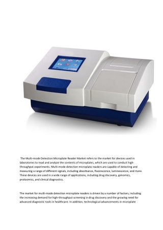 Multi-mode Detection Microplate Reader Market