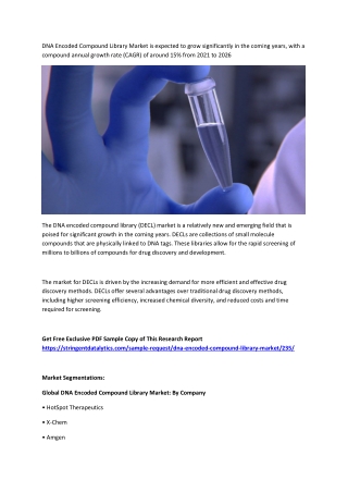 DNA Encoded Compound Library Market