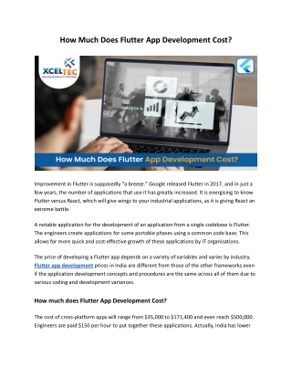 How Much Does Flutter App Development Cost_