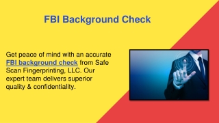 FBI Background Check