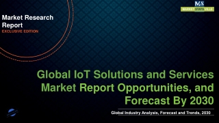 IoT Solutions and Services Market Worth US$ 951.9 billion by 2030