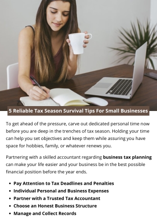 5 Reliable Tax Season Survival Tips For Small Businesses