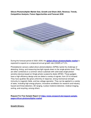 Silicon Photomultiplier Market