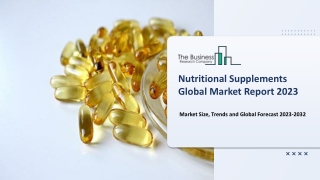 Nutritional Supplements Market 2023: Size, Share, Trend, Growth & Custom Market