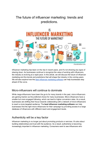 The future of influencer marketing_ trends and predictions