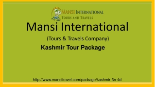 Kashmir Tour Packages