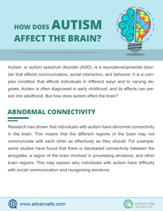 How Does Autism Affect The Brain?