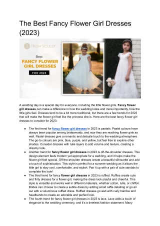 The Best Fancy Flower Girl Dresses (2023)