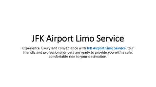 JFK Airport Limo Service