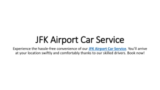 JFK Airport Car Service