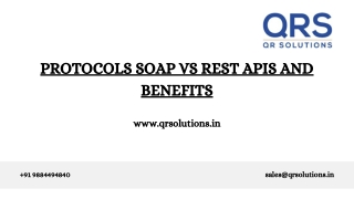 Protocols SOAP Vs REST APIs and Benefits