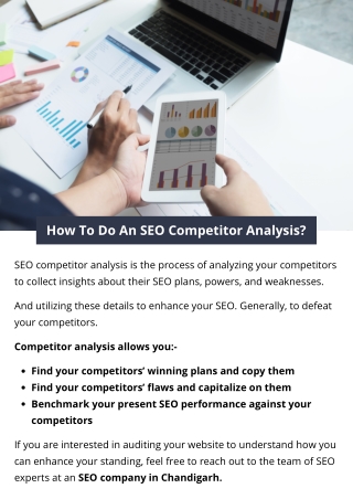 How To Do An SEO Competitor Analysis?