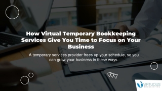 How Virtual Temporary Bookkeeping Services Help Your Business