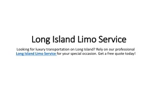 Long Island Limo Service