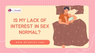 Is My Lack of Interest in Sex Normal?