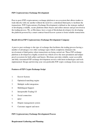 Cryptocurrency Exchange Script - Hivelance Technologies