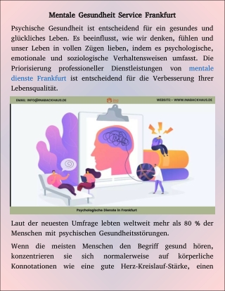 mentale gesundheit service Frankfurt