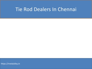 Tie Rod Dealers In Chennai