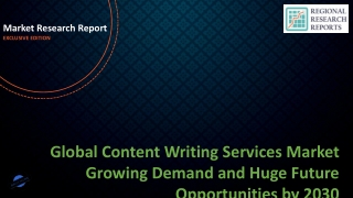 Content Writing Services Market Growing Demand and Huge Future Opportunities by 2030