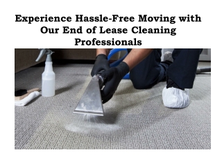 Move In Cleaner - A1 End Of Lease Cleaner Melbourne