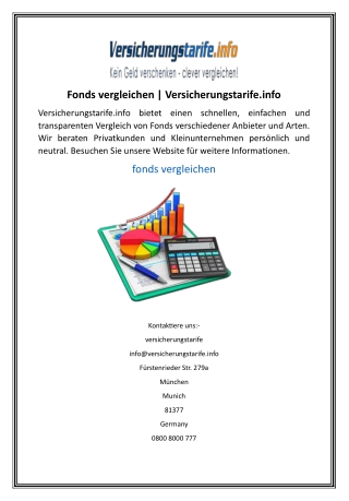 Fonds vergleichen  Versicherungstarife.info