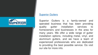Looking For The Best Gutters For Residential Service