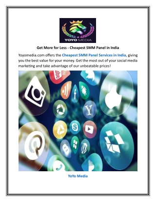 Get More for Less  Cheapest SMM Panel in India