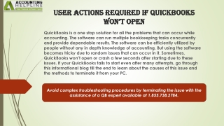 A quick guide for QuickBooks won’t open issue
